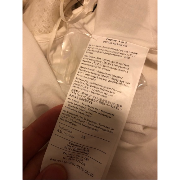 VALENTINO RUNWAY COTTON LACE DRESS IT 38 - Picture 8 of 8